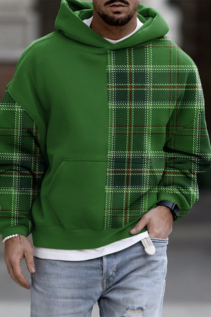 Men's Casual Fashion Trendy Plaid Print Sweatshirt - Enfance-Heureuse