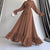 Chiffon Long Belt Fashionable Elegant Women's Dress