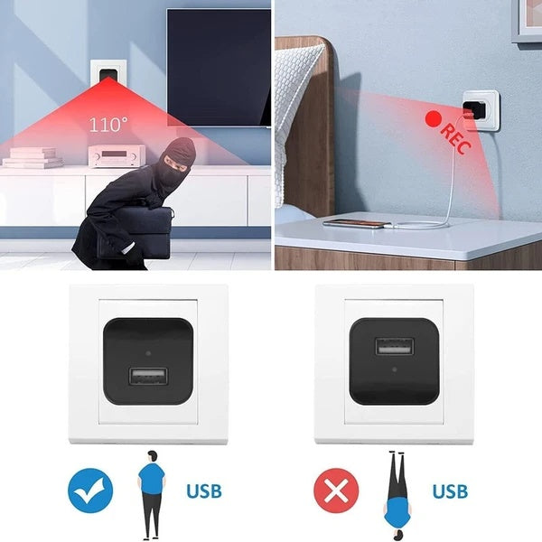 Mini Hidden Camera Home Security Nanny Cam Full HD 1080P DVR Night Vision Audio - Enfance-Heureuse