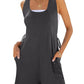 Comfortable Pocket Vest Jumpsuit Women - Enfance-Heureuse