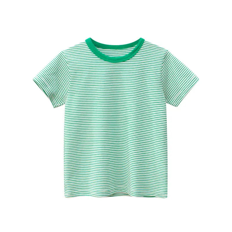 Striped Baby Clothes Bottoming Shirt - Enfance-Heureuse