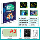 Educational Toy Drawing Pad 3D Magic 8 Light Effects Puzzle Board Sketchpad - Enfance-Heureuse