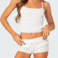 Lace Detail Cami and Shorts Set - Enfance-Heureuse