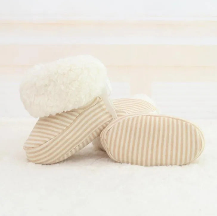 Nouveau style Bébé Chaussures Infantile Doux Semelle Chaussures pour Nouveau-nés Bébé D'hiver Garder Au Chaud Imprimer Premiers Marcheurs Chaussures pour bébés enfants - Enfance-Heureuse