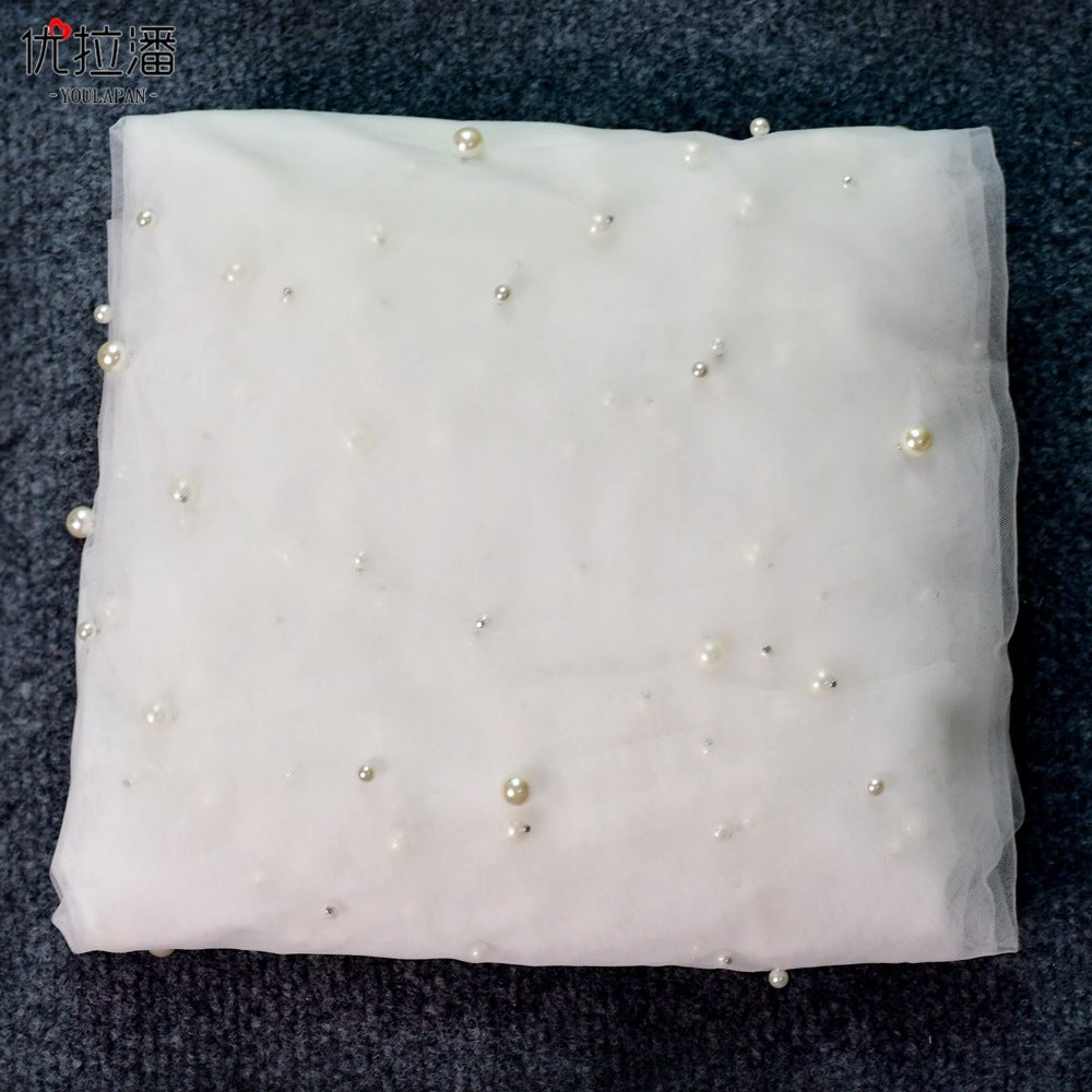 Luxury Heavy Industry Bridal Pearl Veil - Enfance-Heureuse