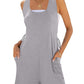 Comfortable Pocket Vest Jumpsuit Women - Enfance-Heureuse