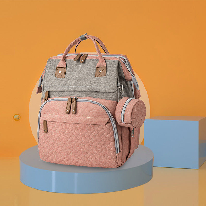 New Mommy Backpack Can Hang Baby Stroller Baby Bag Folding Crib Mommy Bag - Enfance-Heureuse