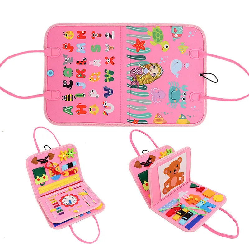 Felt Learning Board Early Education Children - Enfance-Heureuse