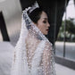 Luxury Heavy Industry Bridal Pearl Veil - Enfance-Heureuse
