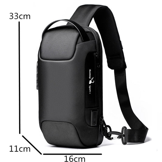 Men Chest Bag Messenger Bag Anti-theft Shoulder Bags Chest Bag Pack For Male - Enfance-Heureuse