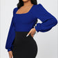 Ladies' Elegant Temperament Versatile Solid Color Long Sleeved Shirt Top - Enfance-Heureuse