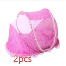 Pliable Bébé Moustiquaire Avec Oreiller + Net 2 pièces Ensemble - Enfance-Heureuse