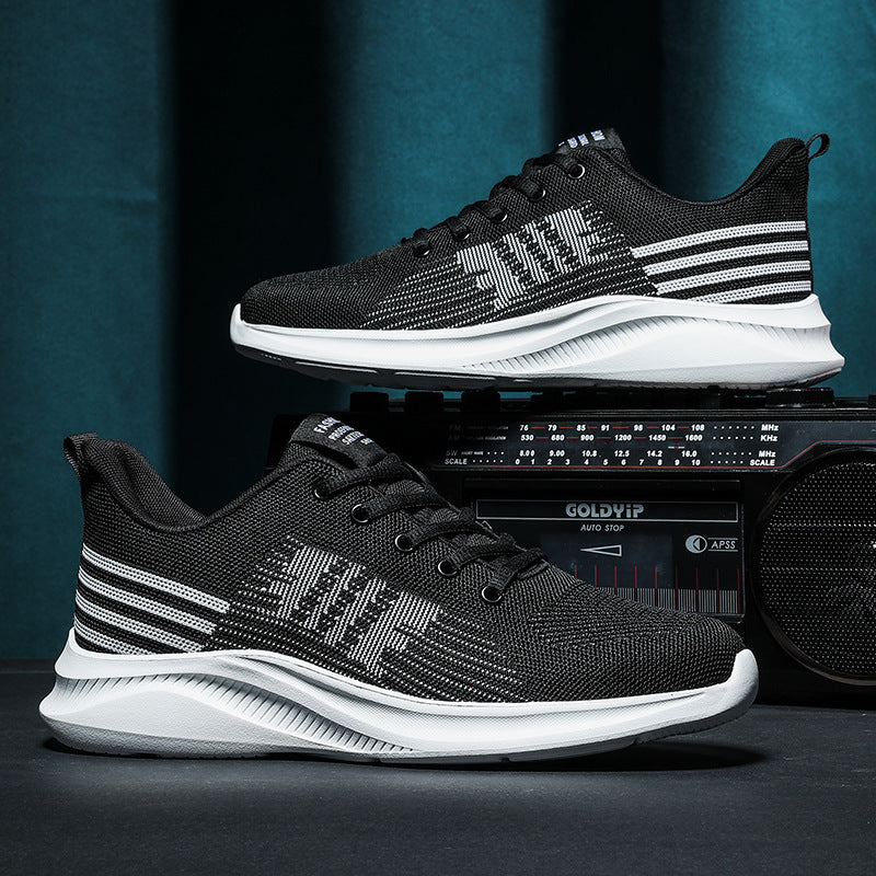 Men's Fashionable All-match Mesh Flying Woven Breathable Casual Shoes - Enfance-Heureuse