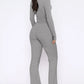 V-Neck Long Sleeve Top and Pants Set - Enfance-Heureuse