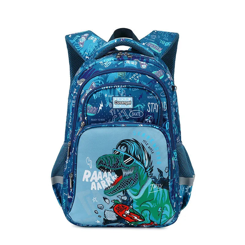 Primary School Student Schoolbag Boys Stylish And Lightweight Grade 1-3 Children Backpack - Enfance-Heureuse