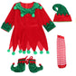 Christmas Children's Elf Dress Suit Costume - Enfance-Heureuse