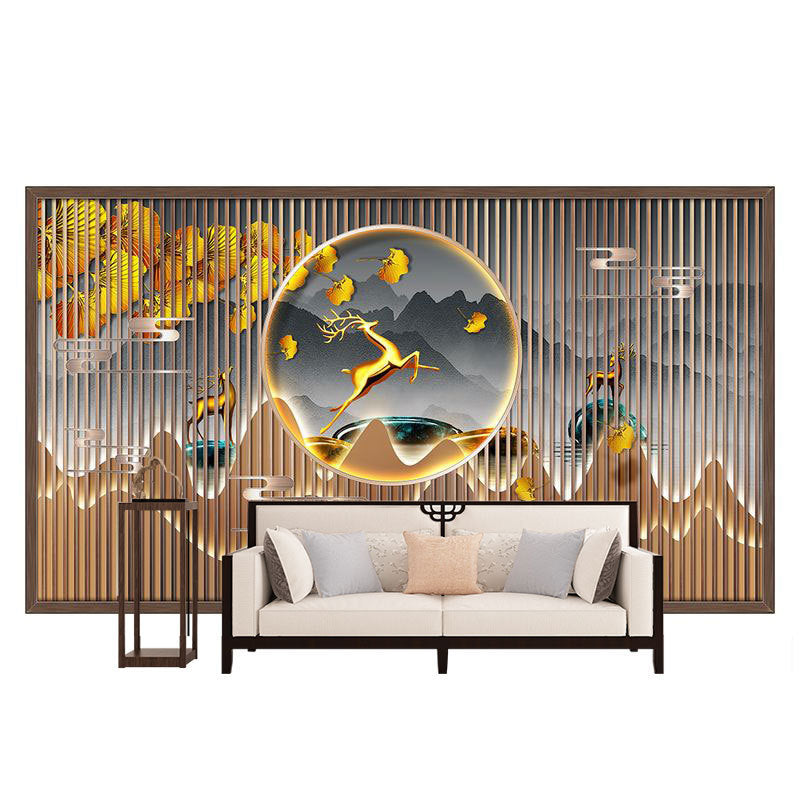Luxury New Chinese Office Wallpaper - Enfance-Heureuse