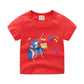 Children's summer cartoon print T-shirt - Enfance-Heureuse