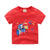 Children's summer cartoon print T-shirt - Enfance-Heureuse