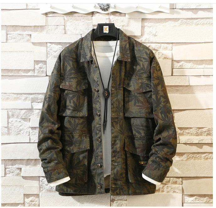New Mens Camouflage Denim Jacket Coat Man Coats Jaqueta Masculino Jeans Jacket & Coats Fashion Design Autumn Brand Clothing - Enfance-Heureuse