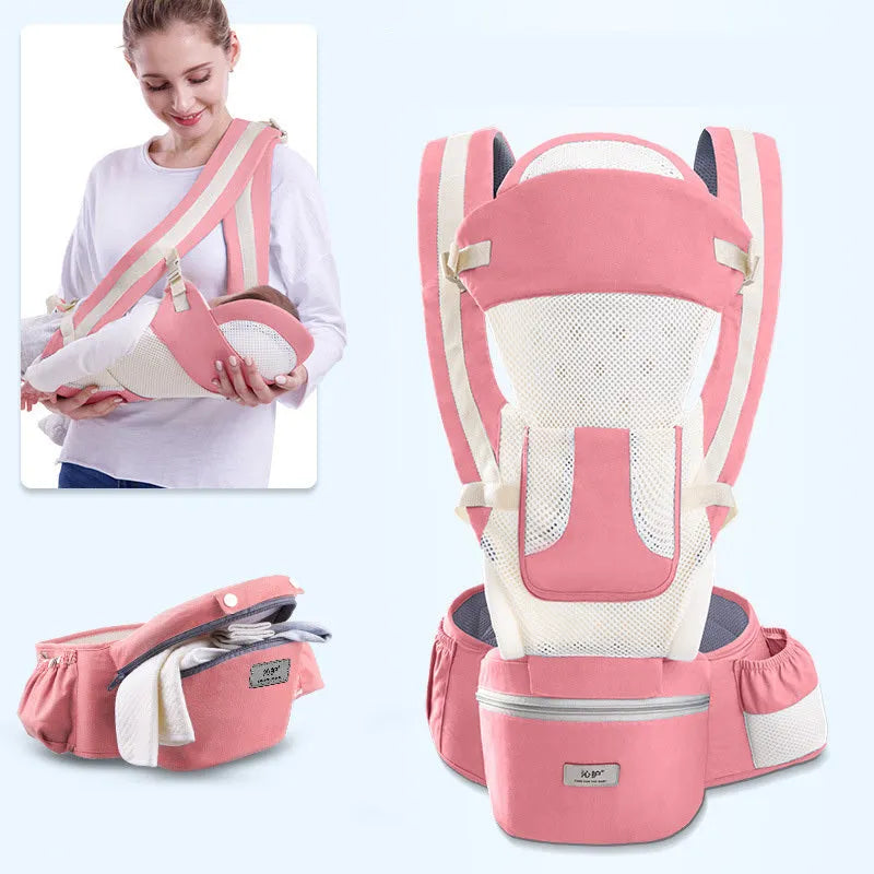 Ergonomique Porte-Bébé Infantile Bébé Siège Pour Hanche Hipseat Transporteur 3 Dans 1 Avant Face Ergonomique Kangourou Bébé Wrap Sling - Enfance-Heureuse