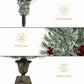Pre-lit Xmas Tree Artificial Christmas 4-Piece Set,Garland, Wreath And Set Of 2 Entrance Trees X-mas - Enfance-Heureuse