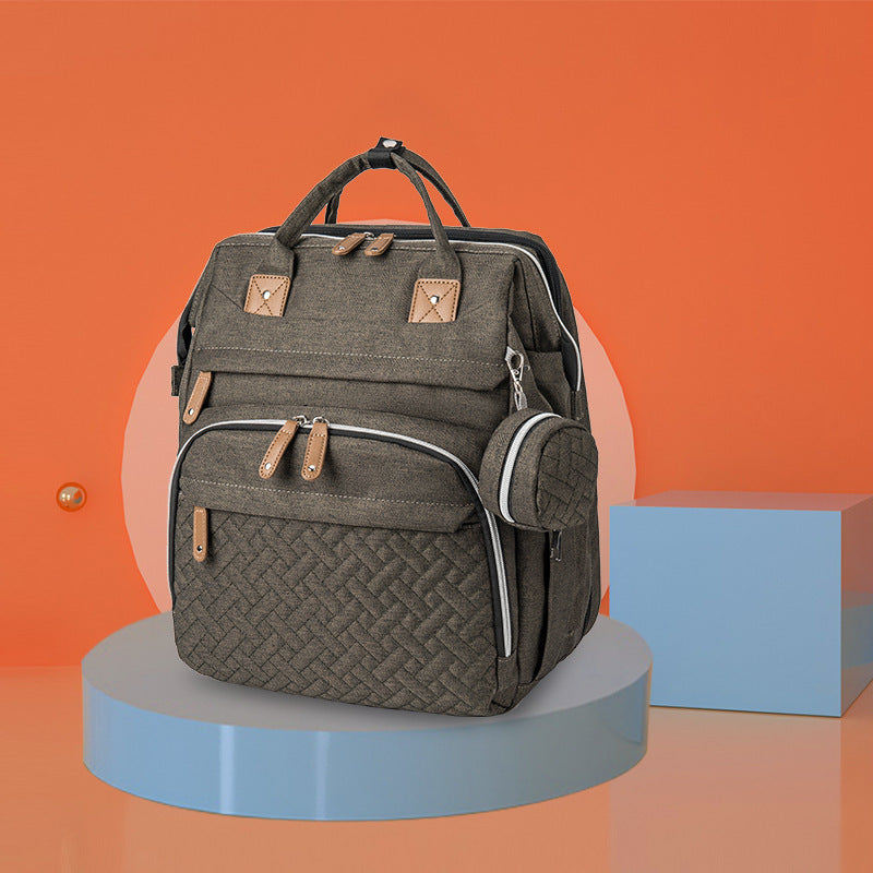 New Mommy Backpack Can Hang Baby Stroller Baby Bag Folding Crib Mommy Bag - Enfance-Heureuse