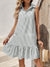 Shirt Collar Decorated With Buttons Sleeveless Dress - Enfance-Heureuse