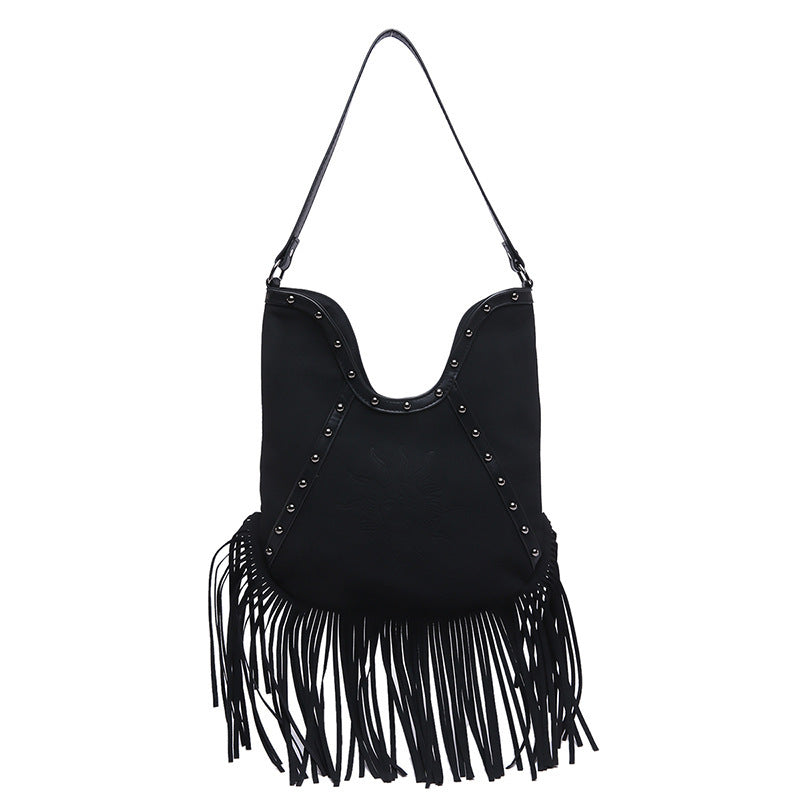 Fashion Rivet Shoulder Large-capacity Crossbody Bag - Enfance-Heureuse