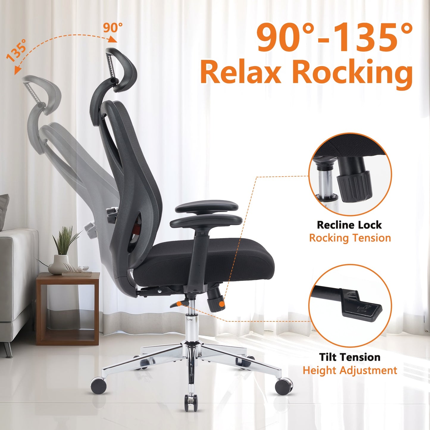 Ergonomic Office Chair - Enfance-Heureuse