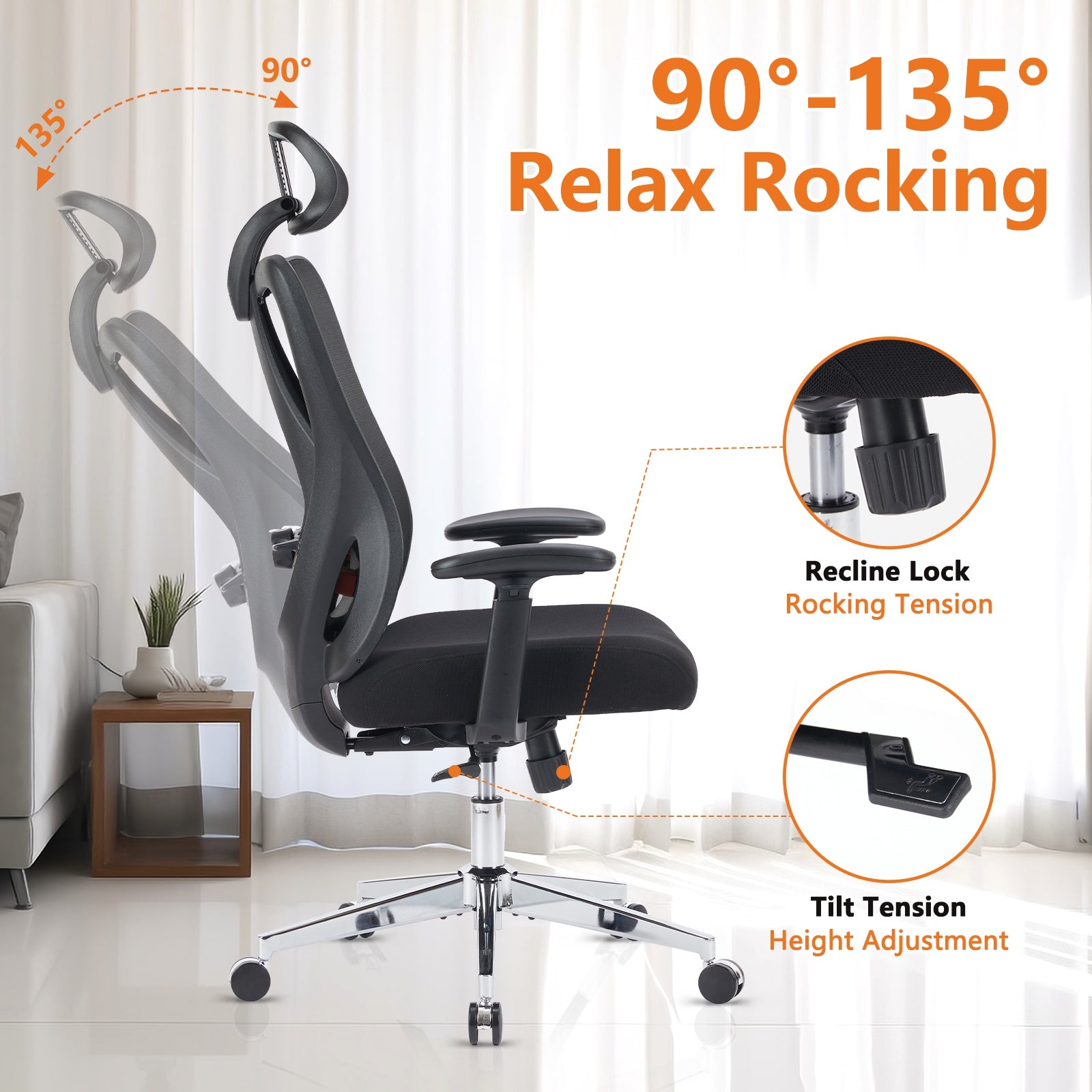 Ergonomic Office Chair - Enfance-Heureuse