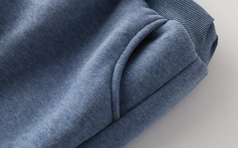 Lamb velvet padded sweatpants - Enfance-Heureuse