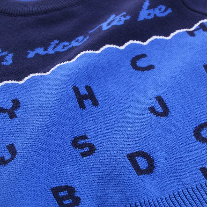 Automne et hiver pour enfants nouveau pull en coton Double couche - Enfance-Heureuse