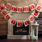Merry Christmas Sackcloth Flag Christmas Banner Christmas Banner Decoration - Enfance-Heureuse