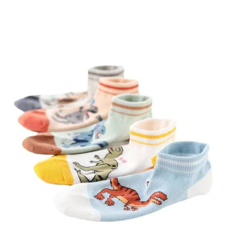 Children's Mesh Thin Cartoon Boy Socks - Enfance-Heureuse