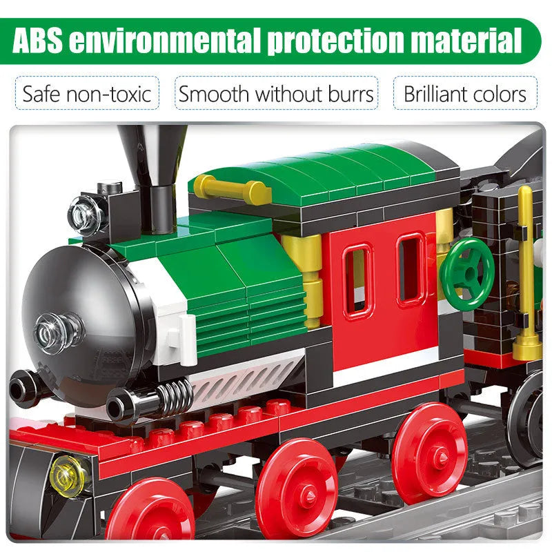 Steam train train urban traffic track - Enfance-Heureuse