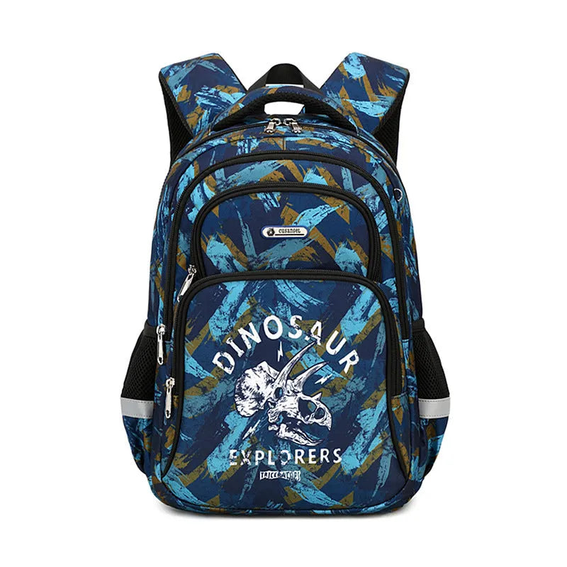 Primary School Student Schoolbag Boys Stylish And Lightweight Grade 1-3 Children Backpack - Enfance-Heureuse