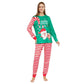 New Cartoon Santa Claus Letter Printing Parent-child Christmas Pajamas Home Wear Suit - Enfance-Heureuse