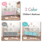 Fiberboard Children's Bookshelf With Foldable Fabric Drawers - Enfance-Heureuse