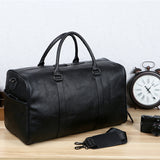 European And American Men's Leather Retro Handbag Large Capacity - Enfance-Heureuse