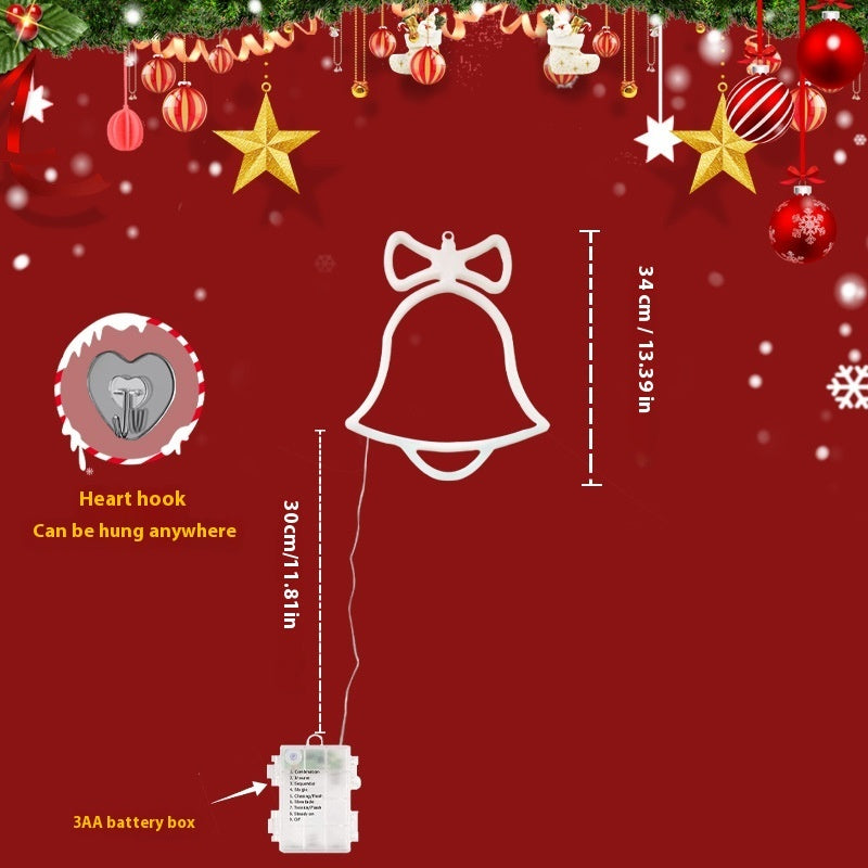 Christmas Bell Hanging Lamp Atmosphere Christmas Tree Decoration - Enfance-Heureuse
