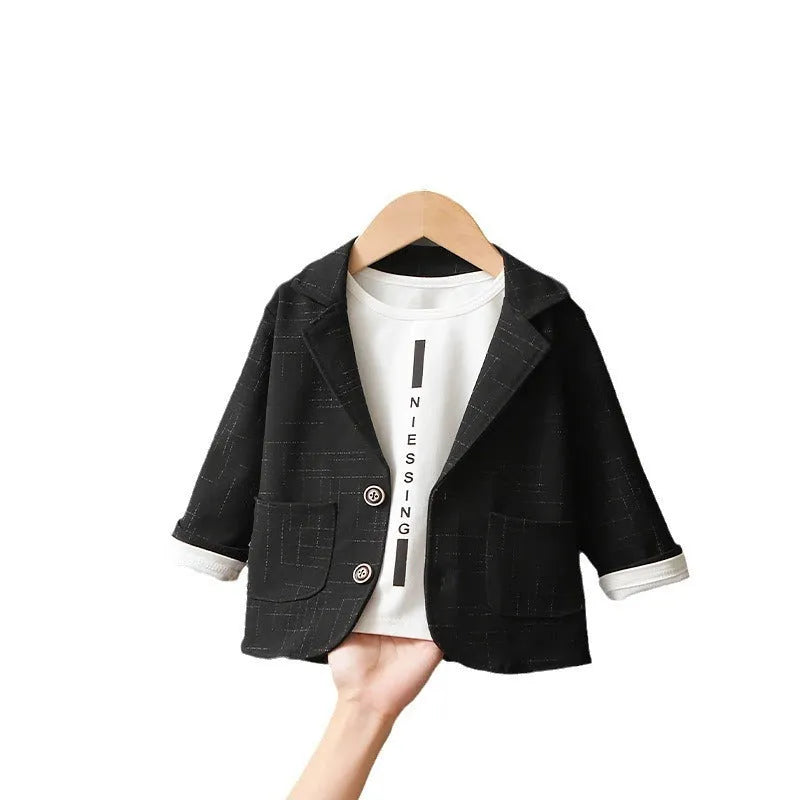 Costume deux pièces pour garçon Vêtements pour enfants Printemps et automne