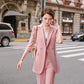 Women's Mid-length Three-quarter Sleeve Blazer Suit - Enfance-Heureuse