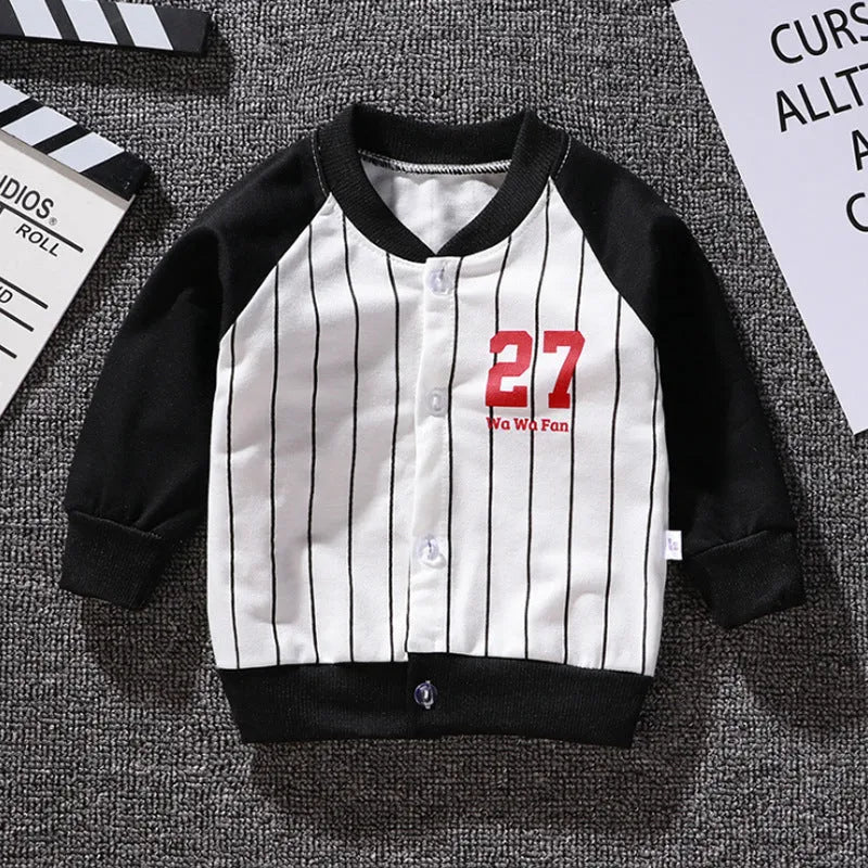 Children's Grizzly Bear Jacket Korean Baseball Uniform - Enfance-Heureuse