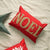 Handcrafted Red Noel Beadwork Lumber Pillow Perfect For The Season - Enfance-Heureuse