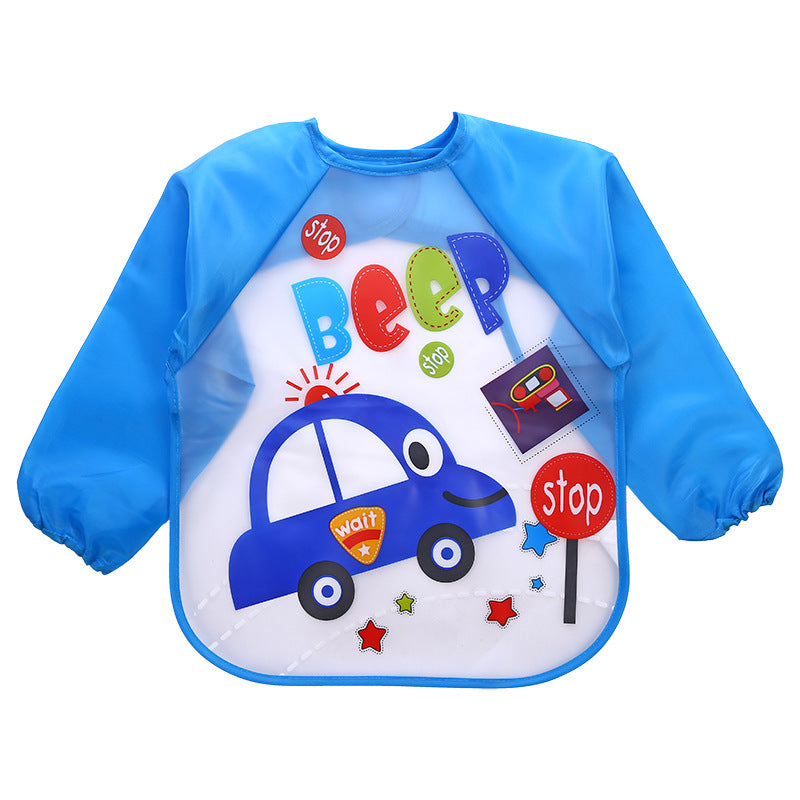 Children's Gown Long Sleeve Kids Waterproof Meal Baby Apron Painting Clothes Bib Protective Clothing - Enfance-Heureuse