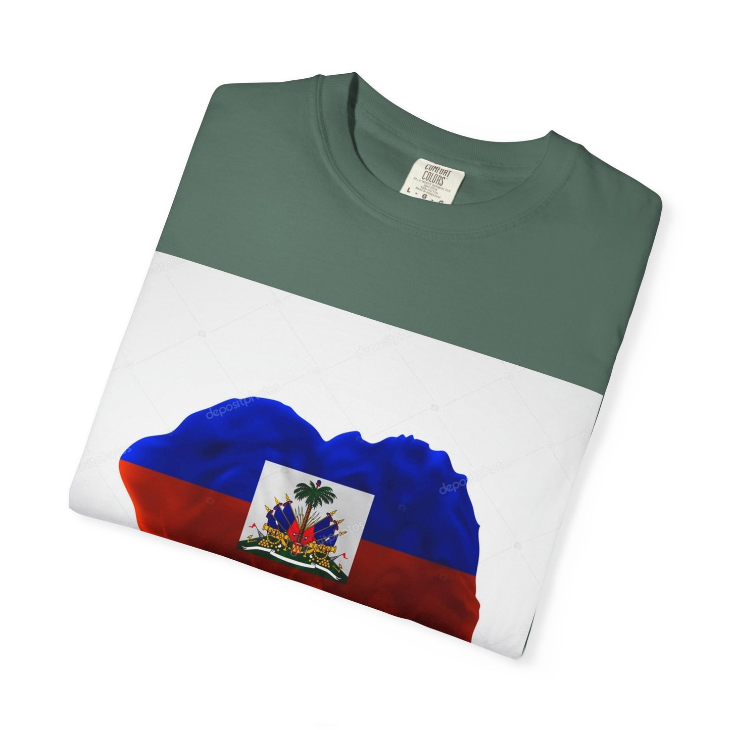 Haiti Flag Drip T-Shirt — Haitian Pride Graphic Tee