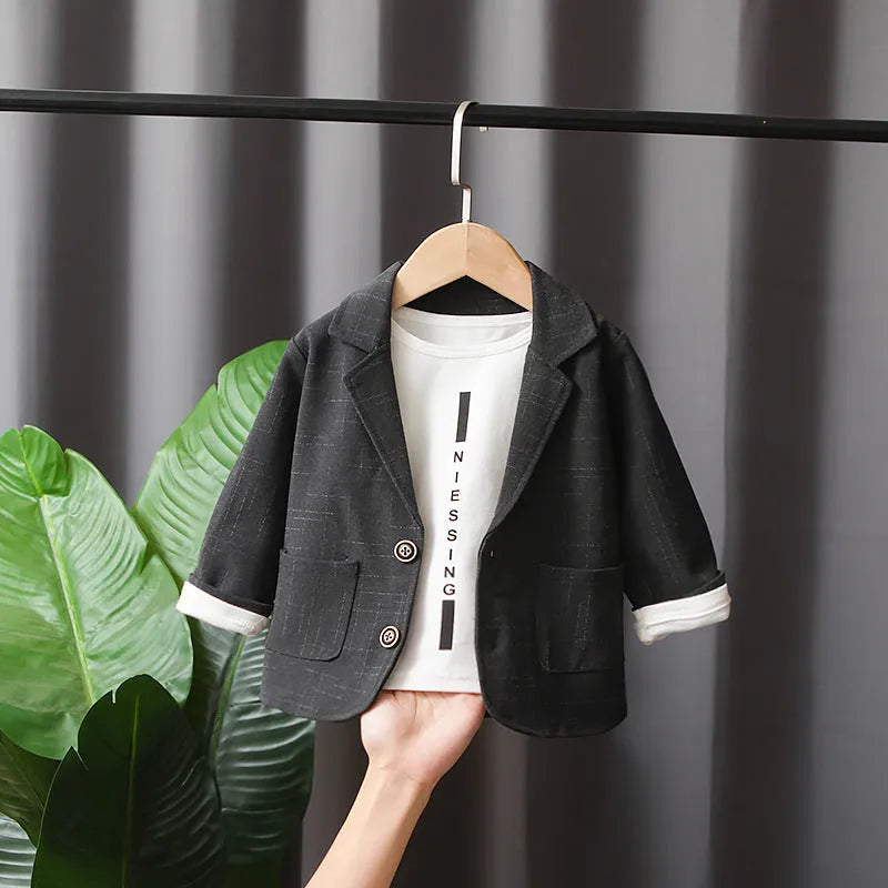 Costume deux pièces pour garçon Vêtements pour enfants Printemps et automne