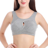 Cotton Anti-expansion Anti-Sag Gathering Adjustment Sports Bra - Enfance-Heureuse