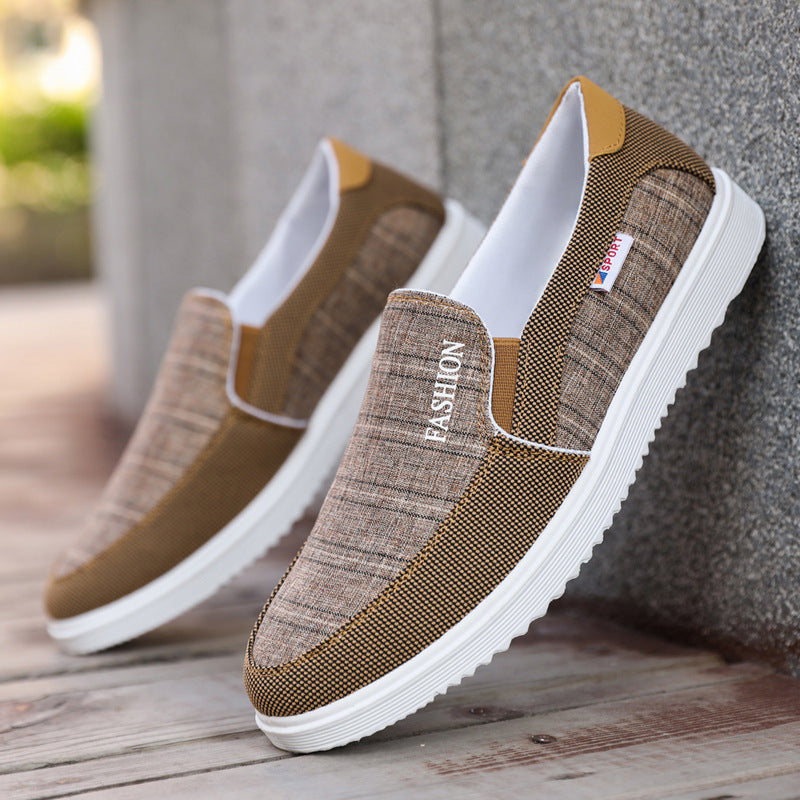 Men's Casual Shoes Board Shoes Breathable Canvas Shoes - Enfance-Heureuse